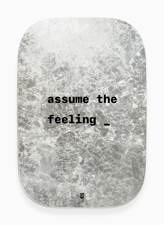 assume the feeling _