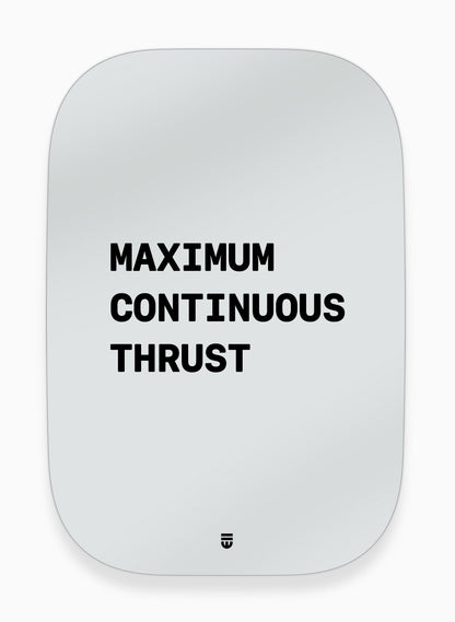 MAXIMUM CONTINUOUS THRUST _