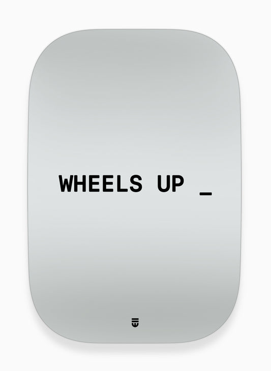 B STRT mir wheels up