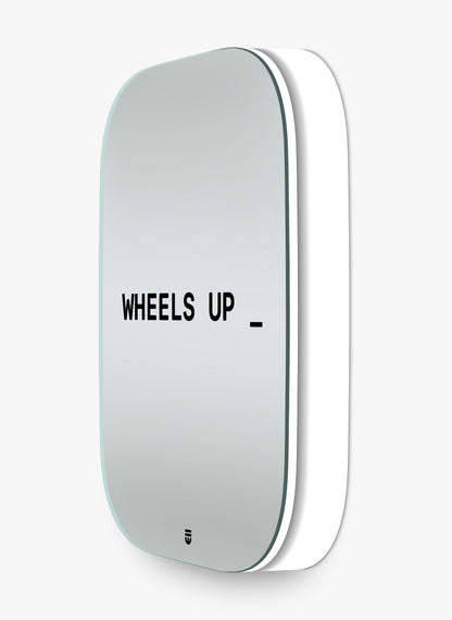 B STRT mir wheels up