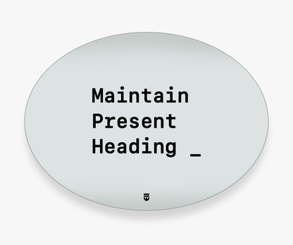 G STRT mir maintain present heading