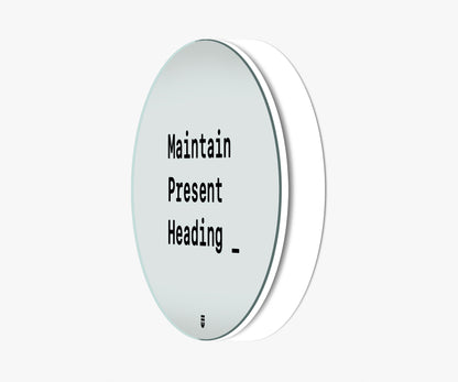 G STRT mir maintain present heading